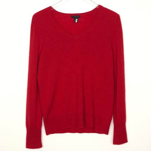 Only Mine Sweaters - Only Mine Red 2Ply Cashmere Women's Sweater Size M
